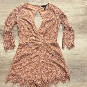 Pink/nude romper